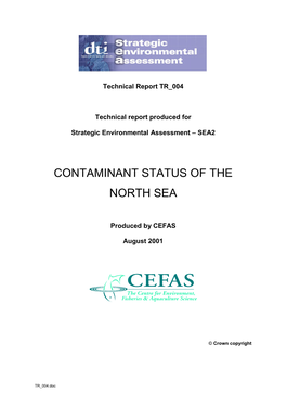 Contaminants in North Sea Sediments