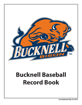 Bucknell Baseball Record Book