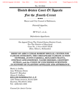 4Th Circuit Center for Climate Integrity Et Al Amicus