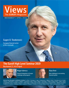 The Eurofi High Level Seminar 2019 Bucharest | 3, 4 & 5 April