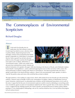 The Commonplaces of Environmental Scepticism