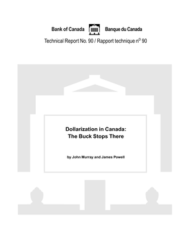 Dollarization in Canada: the Buck Stops There