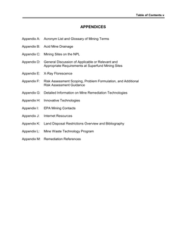 Abandoned Mine Site Characterization and Cleanup Handbook, Epa 910-B-00-001