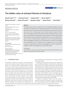 The Hidden Value of Artisanal Fisheries in Honduras