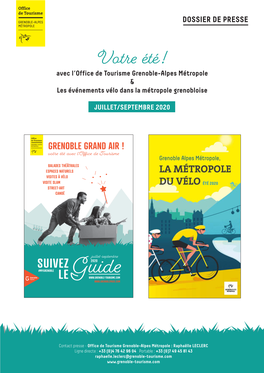 Grenoble-Alpes Été! Métropole & Les Événements Vélo Dans La Métropole Grenobloise