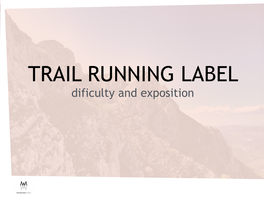 Trail Running Label Còpia