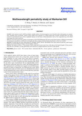 Multiwavelength Periodicity Study of Markarian 501