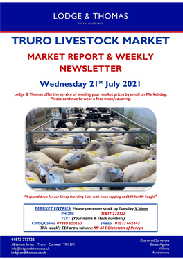 Truro Livestock Market