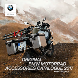 Original Bmw Motorrad Accessories Catalogue 2017 Make Life a Ride