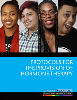 Protocols for the Provision of Hormone Therapy Table of Contents