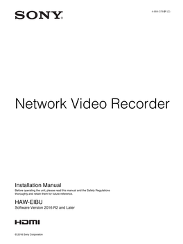 Network Video Recorder