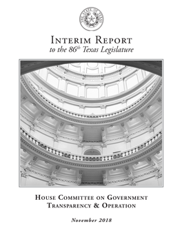 House Committee on Government Transparency & Operation