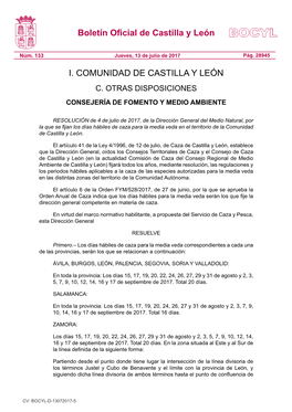 Media Veda Castilla Y León 2017