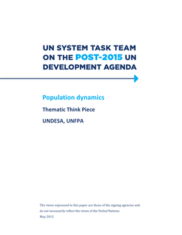 Population Dynamics