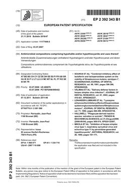Antimicrobial Compositions Comprising Hypohalite And/Or Hypothiocyanite
