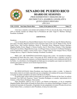 SENADO DE PUERTO RICO P. Del S. 887