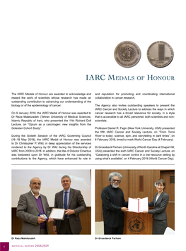 IARC Medals of Honour