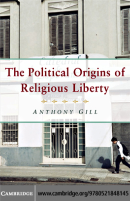 The Political Origins of Religious Liberty