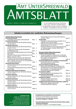 Amtsblatt Jahrgang 2 | Nummer 13 | Golßen, Den 5