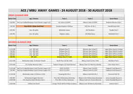 2018 Weekly Fixture Advices.Xlsx