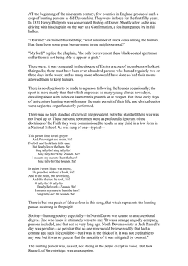 AT the Beginning of the Nineteenth Century, Few Counties in England Produced Such a Crop of Hunting Parsons As Did Devonshire