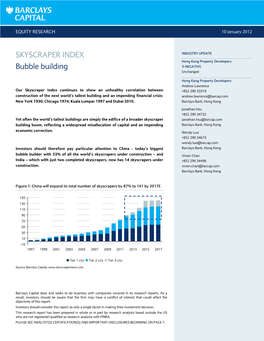 SKYSCRAPER INDEX Bubble Building