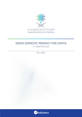 GROSS DOMESTIC PRODUCT PER CAPITA 2Nd QUARTER 2016