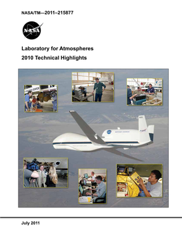 Laboratory for Atmospheres 2010 Technical Highlights