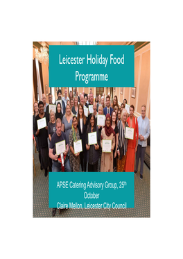 Leicester Holiday Food Programme