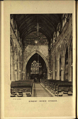 BUNBURY CHURCH INTERIOR. ' the MONUMENTS at BUNBURY CHURCH, CHESHIRE by J