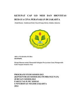 Ketupat Cap Go Meh Dan Identitas Budaya Cina Peranakan Di Jakarta