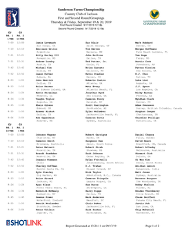 Sanderson Farms Championship Country Club of Jackson First And