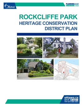 Heritage Conservation District Plan