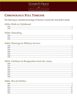 1820S: Birth & Childhood 1830S