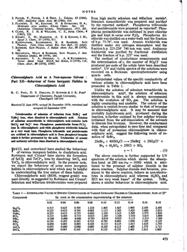 Chlorosulphuric Acid As Anon-Aqueous Solvent