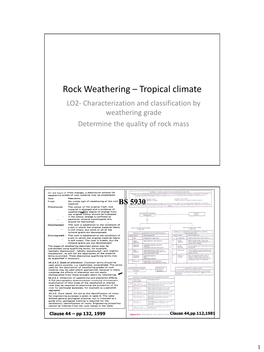 New Rock Weathering & Civil Engineer