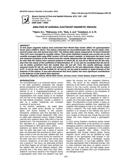 158 Galadanci ANALYSIS of AURORAL