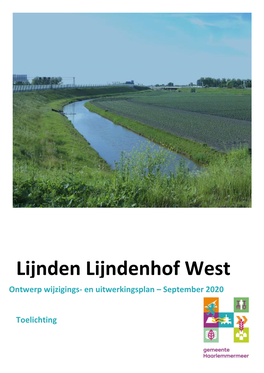 Lijnden Lijndenhof West Ontwerp Wijzigings- En Uitwerkingsplan – September 2020