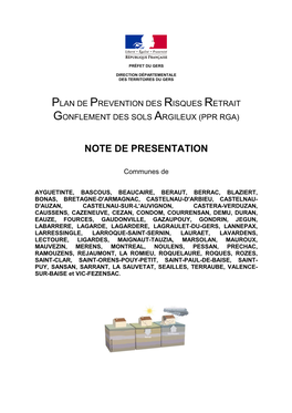 Plan De Prevention Des Risques Retrait Gonflement Des Sols Argileux (Ppr Rga)