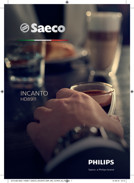 Saeco Incanto HD8911 User Manual