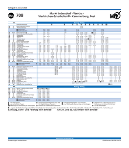 BUS 708 Vierkirchen-Esterhofen - Kammerberg, Post