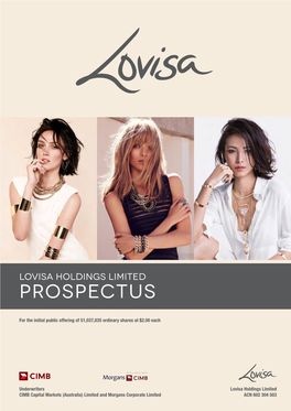 Lovisa Holdings Limited Prospectus