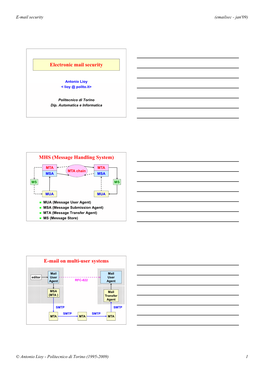 E-Mail Security (Emailsec - Jan'09)