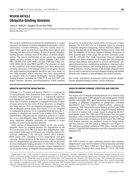 Ubiquitin-Binding Domains James H