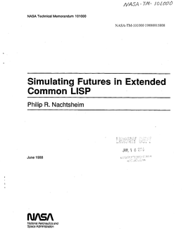 Simulating Futures in Extended Common LISP Philip R