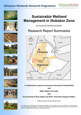 Sustainable Wetland Management in Illubabor Zone