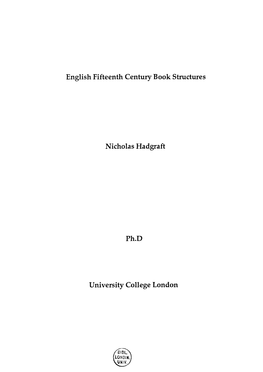 Nicholas Hadgraft Ph.D University College London ^^^^