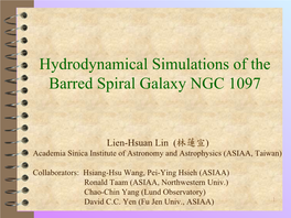 Hydrodynamical Simulations of the Barred Spiral Galaxy NGC 1097