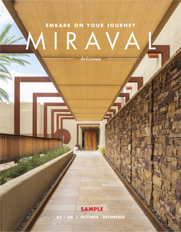 EMBARK on YOUR JOURNEY MIRAVAL Arizona