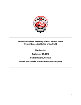 CRC AFN Response to Canada Report